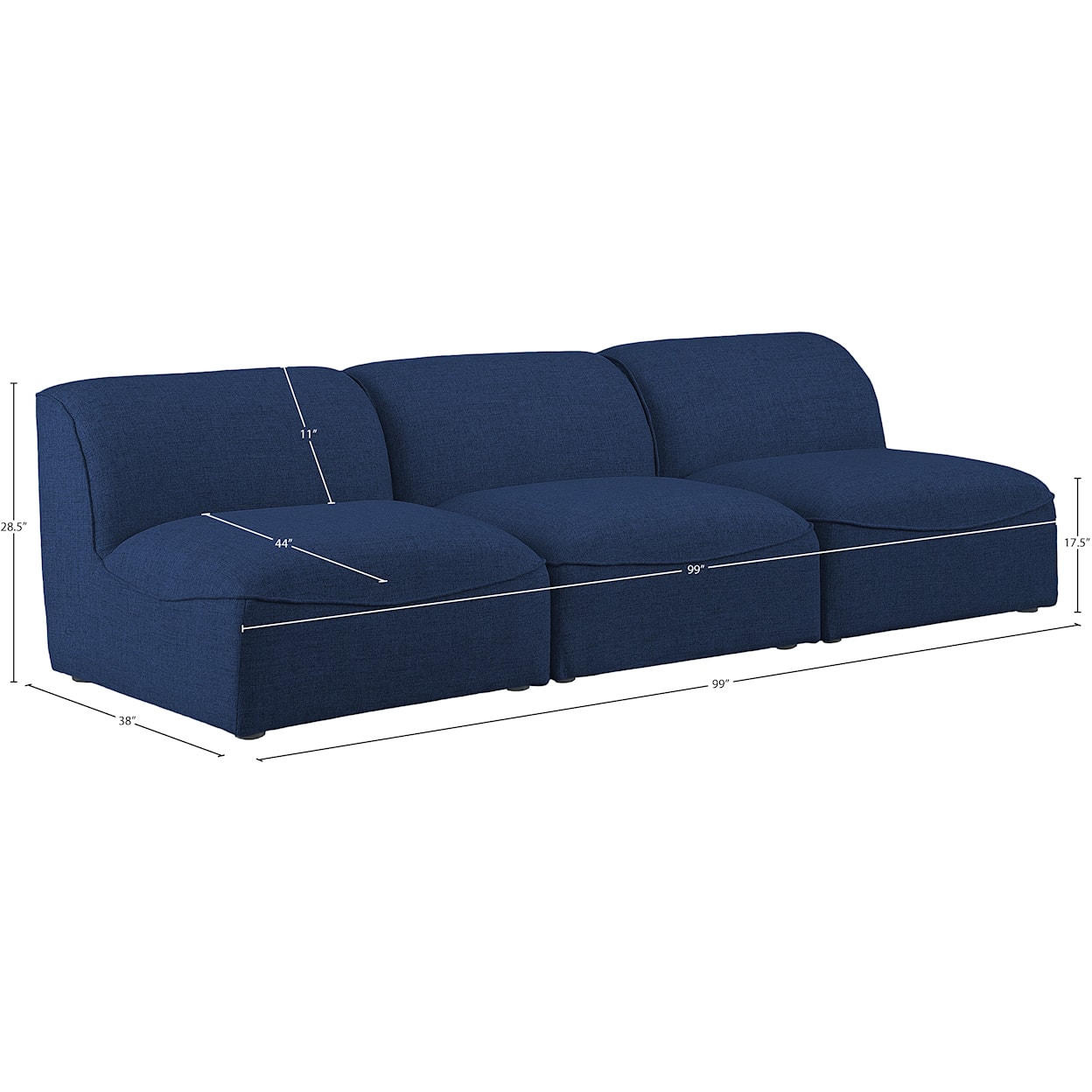 Meridian Furniture Miramar Modular Sofa