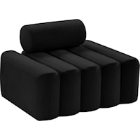 Melody Black Velvet Chair