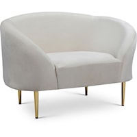 Ritz Cream Velvet Chair