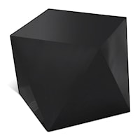 Contemporary Gemma End Table Matte Black