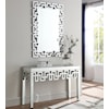 Meridian Furniture Aria Mirror with Geometric Frame