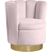Lily Pink Velvet Accent Chair