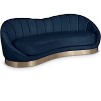 Shelly Navy Velvet Sofa