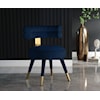 Meridian Furniture Fitzroy Upholstered Navy Velvet Dining Chair