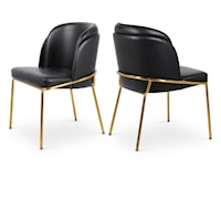 Jagger Black Faux Leather Dining Chair