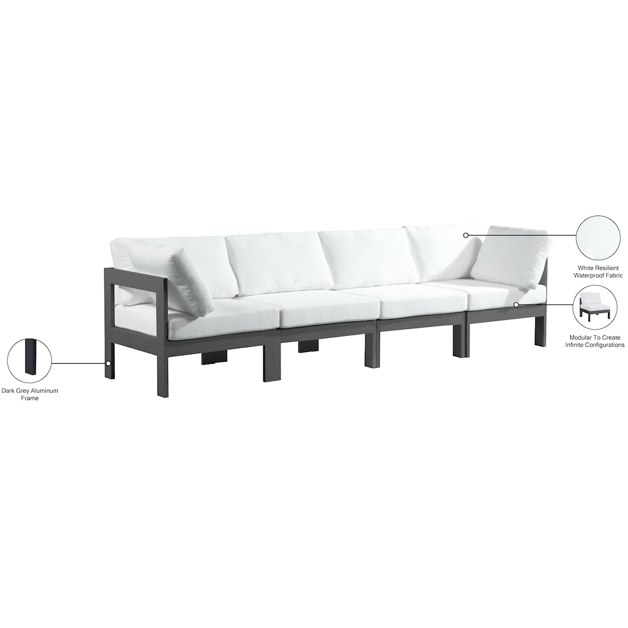 Meridian Furniture Nizuc Modular Sofa