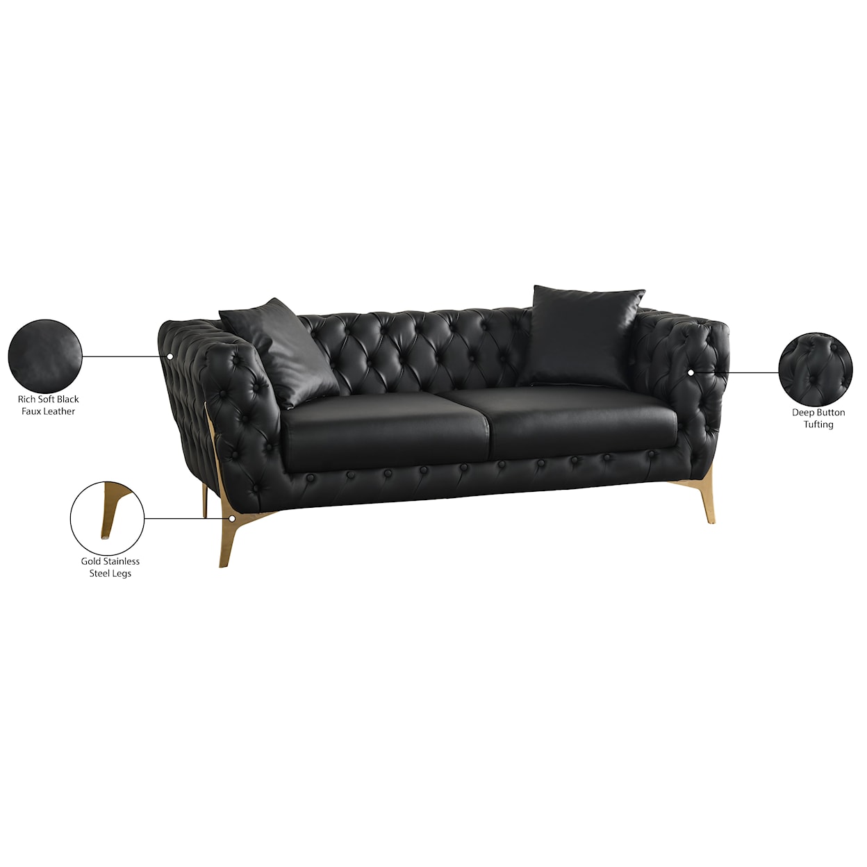 Meridian Furniture Aurora Loveseat