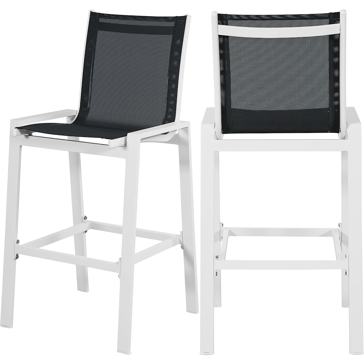 Meridian Furniture Nizuc Aluminum Mesh Barstool