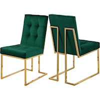 Pierre Green Velvet Dining Chair