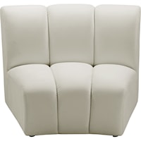 Infinity Cream Velvet Modular Chair