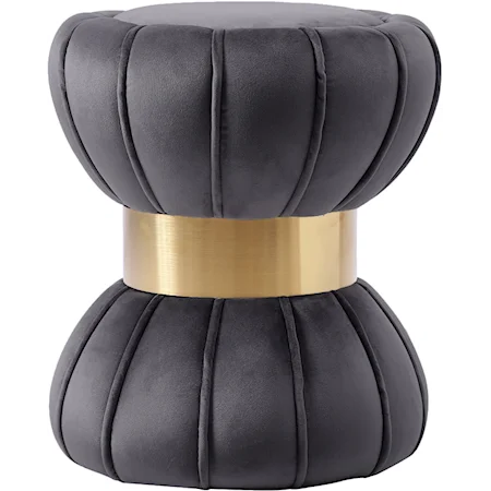 Contemporary Hourglass Ottoman