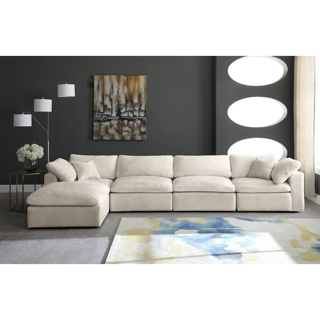 Meridian Furniture Cozy Comfort Modular Sectional