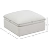 Meridian Furniture Plush Standard Comfort Modular Ottoman