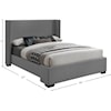 Meridian Furniture Oxford King Bed (3 Boxes)