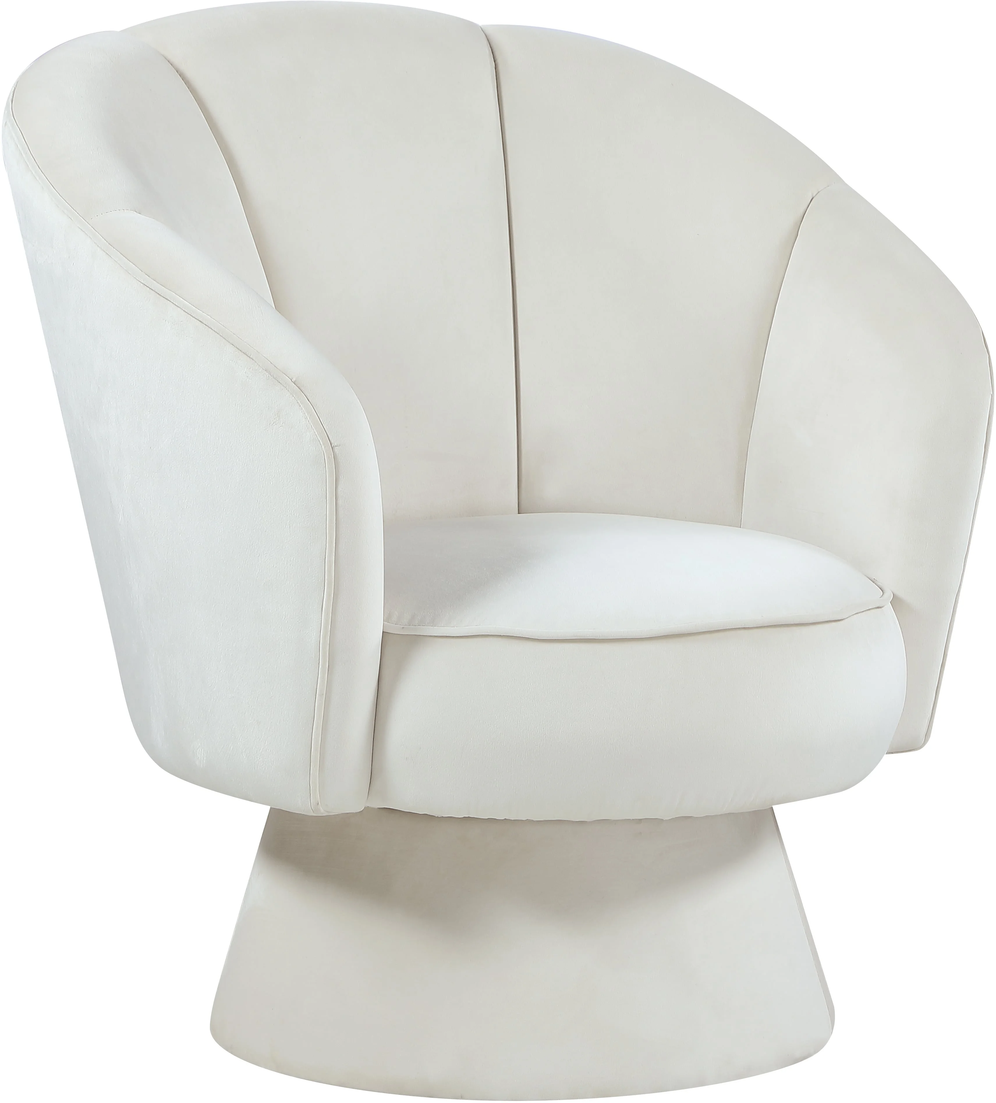 Meridian Furniture Swanson 545CreamC Swanson Cream Velvet Accent Chair