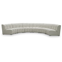 Infinity Cream Velvet 6Pc. Modular Sectional