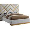 Meridian Furniture Vector Upholstered Queen Panel Bed