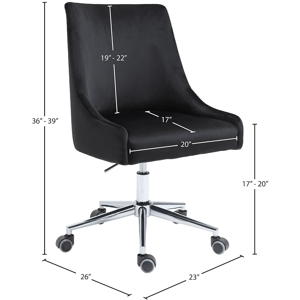 Meridian Furniture Karina Office Chair