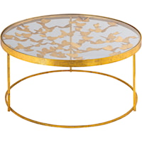Contemporary Gold Butterfly Coffee Table
