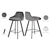 Meridian Furniture Viviene Upholstered Counter-Height Dining Stool