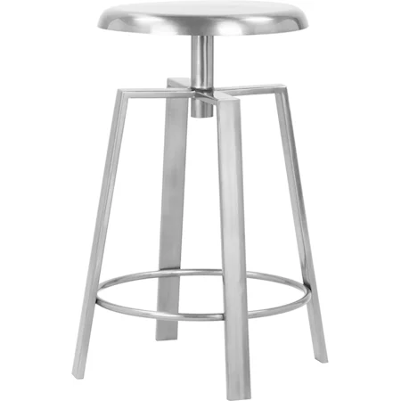 Lang Silver Iron Counter/Bar Stool