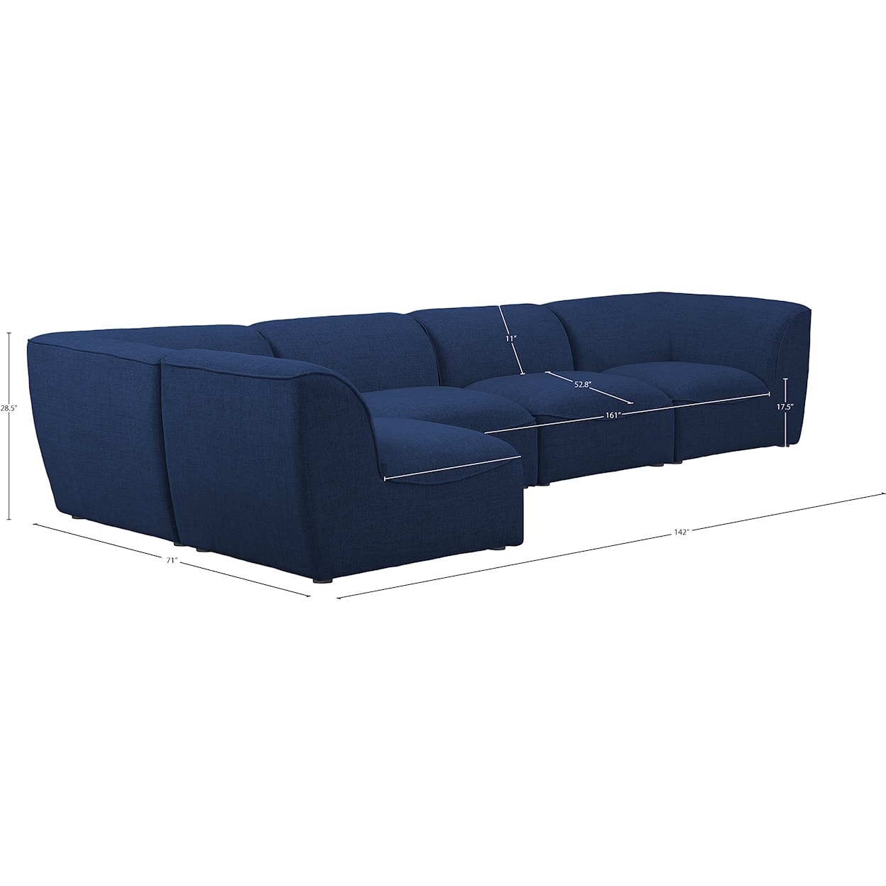 Meridian Furniture Miramar Modular Sectional