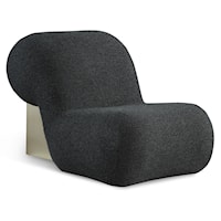 Quadra Black Fabric Accent Chair