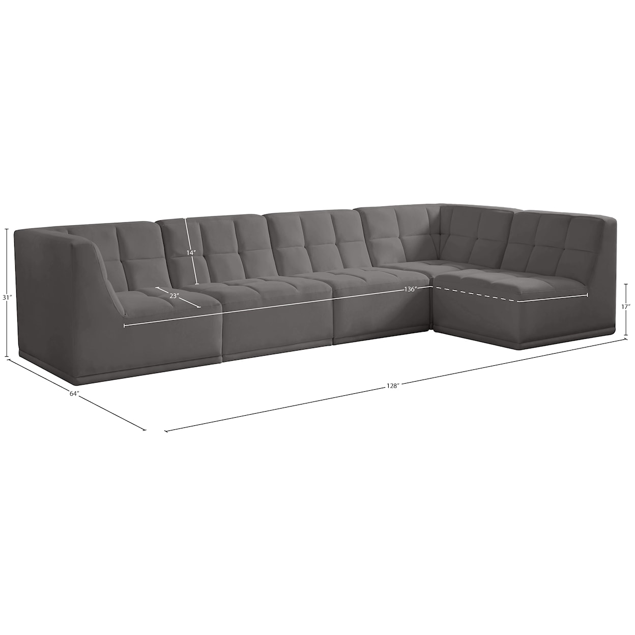 Meridian Furniture Relax Modular Sectional