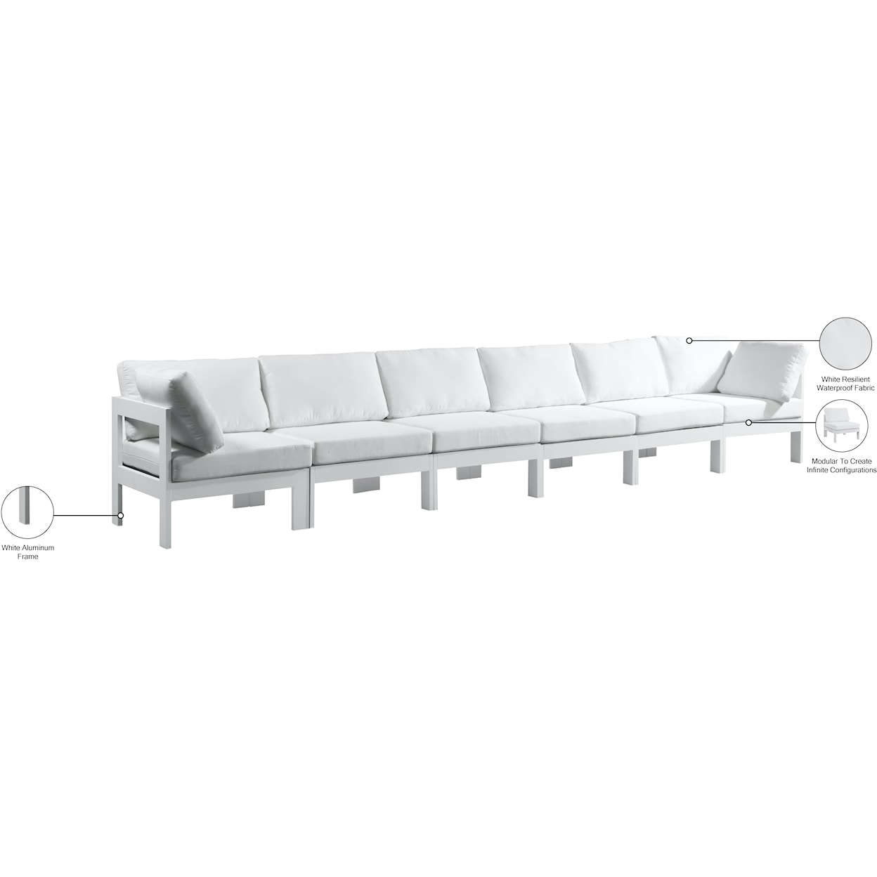 Meridian Furniture Nizuc Modular Sofa