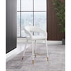 Meridian Furniture Destiny Upholstered Cream Boucle Counter Stool