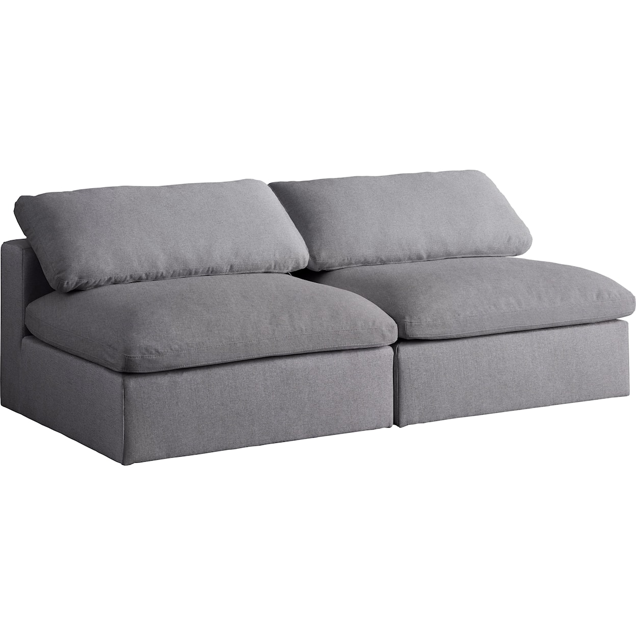 Meridian Furniture Serene Deluxe Comfort Modular Armless Sofa