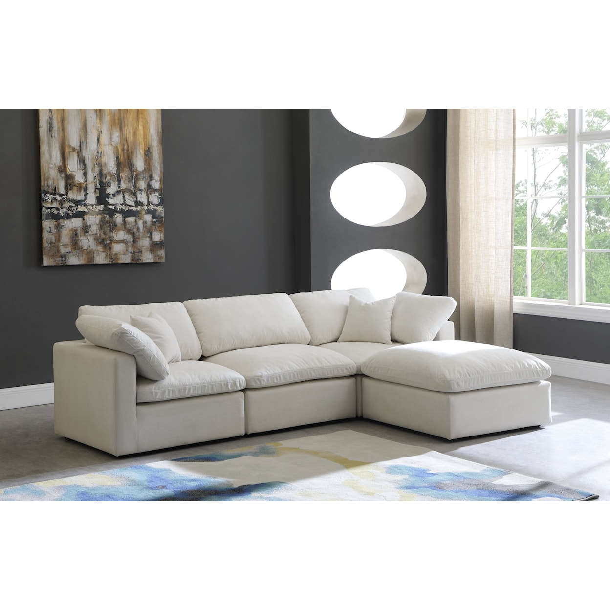 Meridian Furniture Plush Standard Comfort Modular Sectional