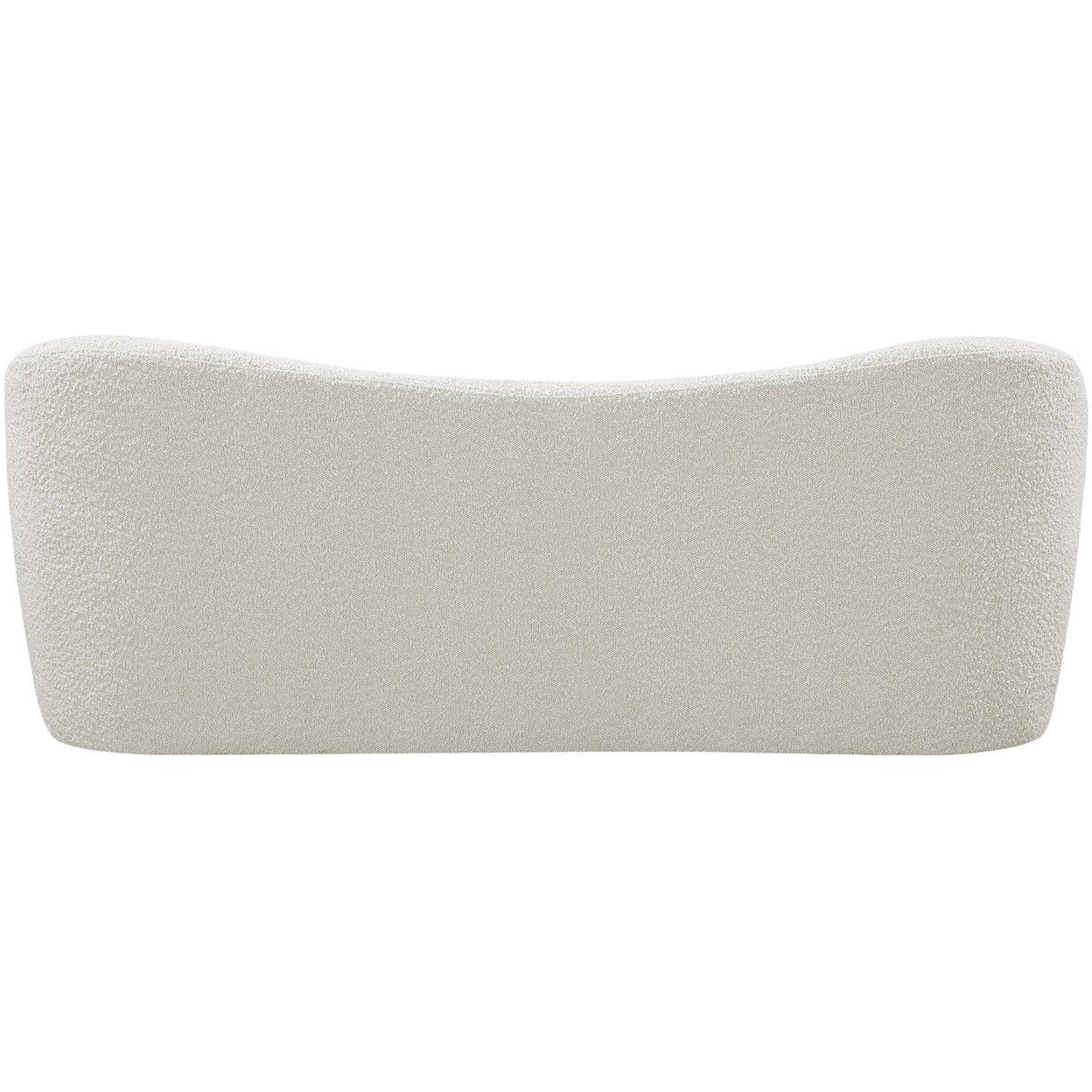 Meridian Furniture Flair Upholstered Cream Boucle Fabric Bench