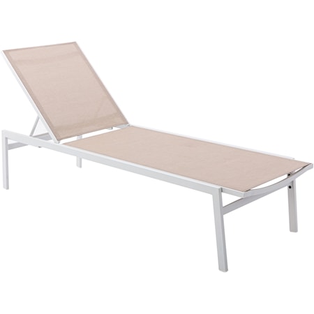 Aluminum Mesh Chaise Lounge Chair