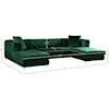 Meridian Furniture Gail 3pc. Sectional