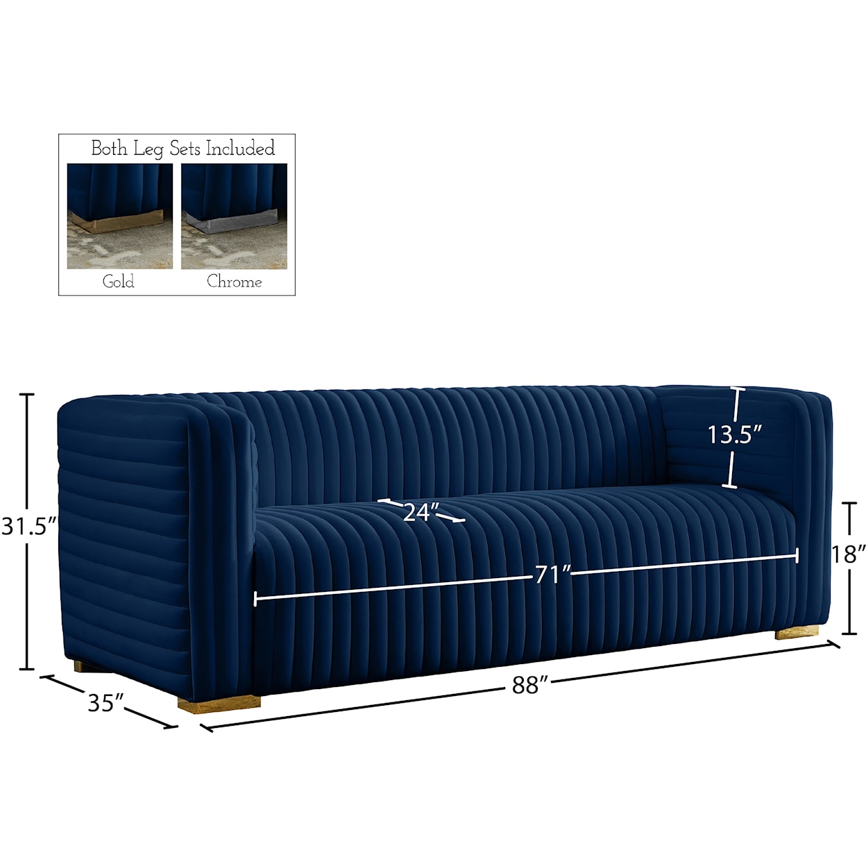 Meridian Furniture Ravish Sofa