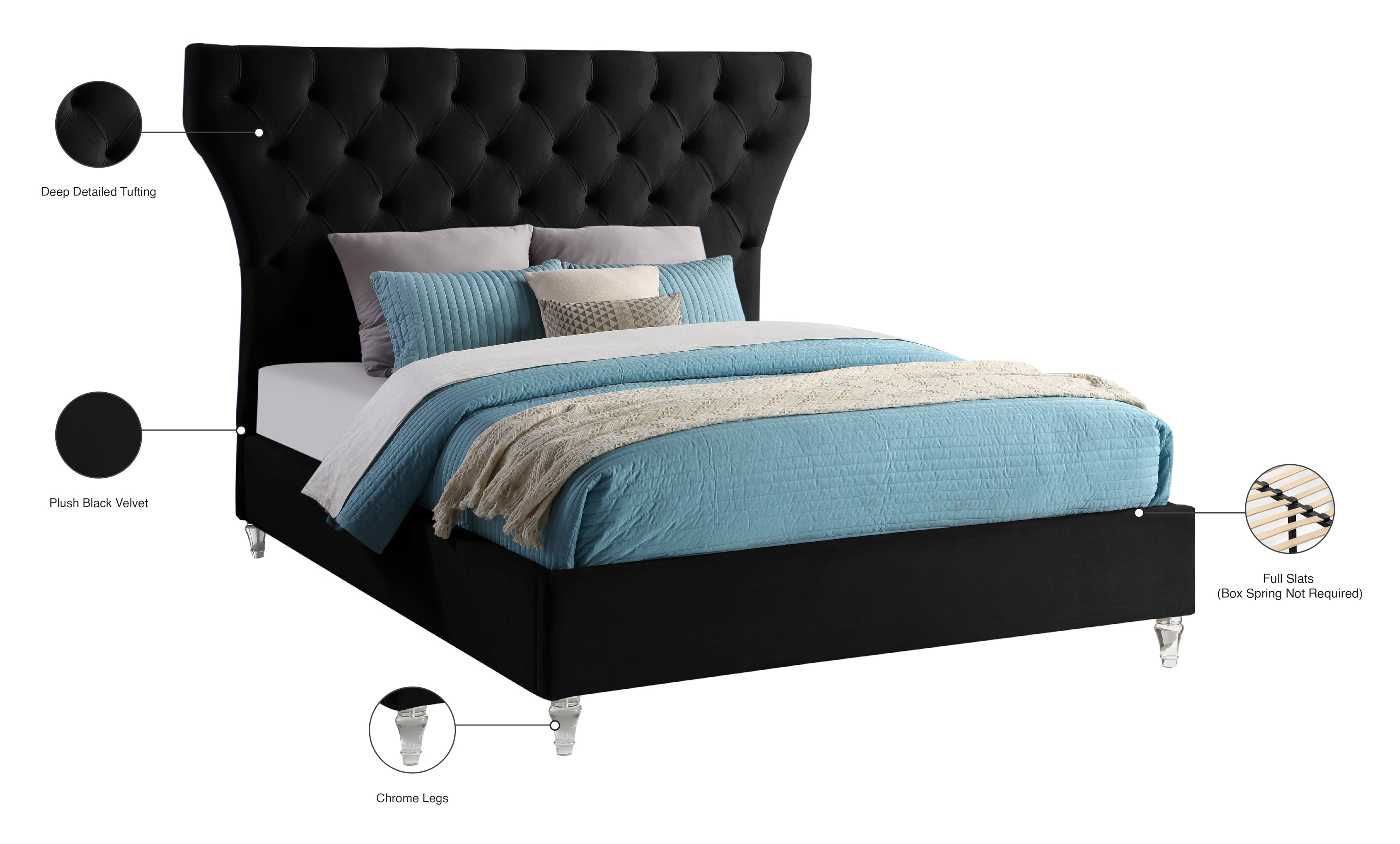 Kira queen online storage bed