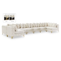 Tremblay Cream Velvet Modular Sectional