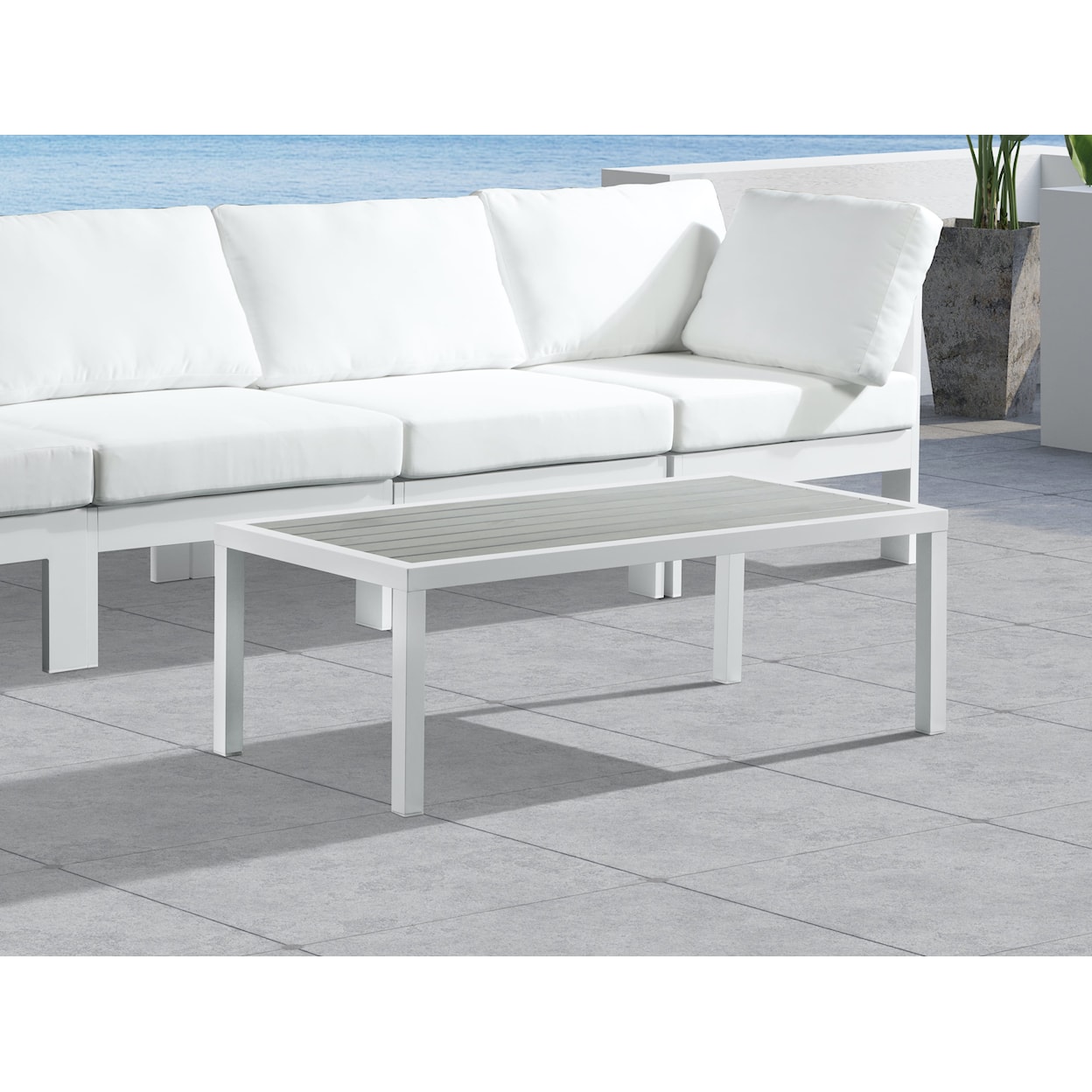 Meridian Furniture Nizuc Aluminum Coffee Table