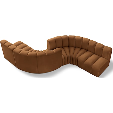 Arc Saddle Velvet Modular Sofa