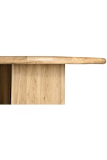 Meridian Furniture Benito Mid-Century Modern Round Black Oak Dining Table