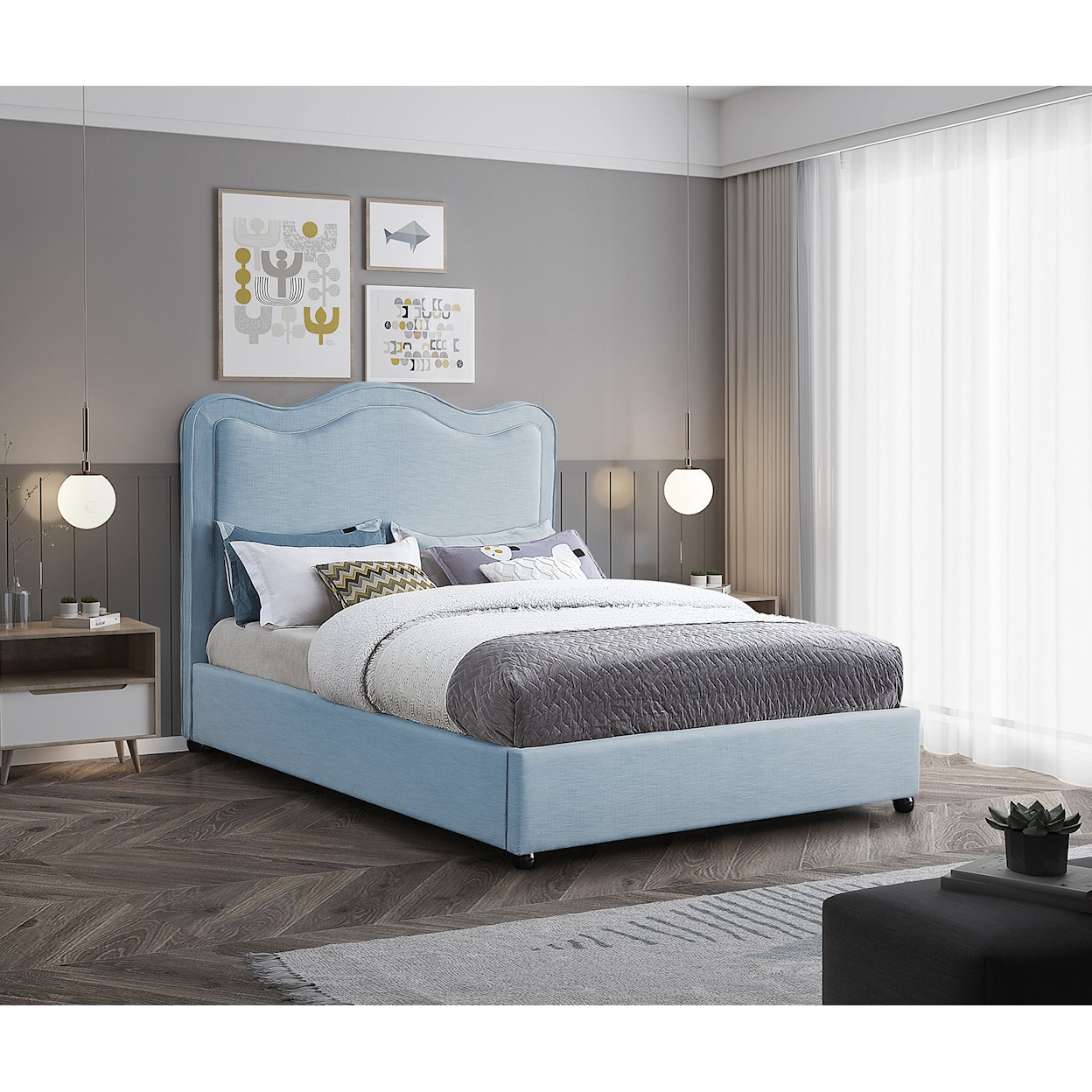 Meridian Furniture Felix Queen Bed