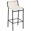 Meridian Furniture Dax Cream Faux Leather Counter Stool