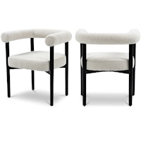 Hyatt Cream Boucle Fabric Dining Chair