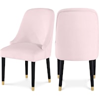 Omni Pink Velvet Dining Chair