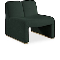 Contemporary Upholstered Armless Accent Chair