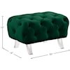 Meridian Furniture Crescent Ottoman