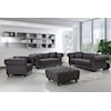 Meridian Furniture Chesterfield Ottoman