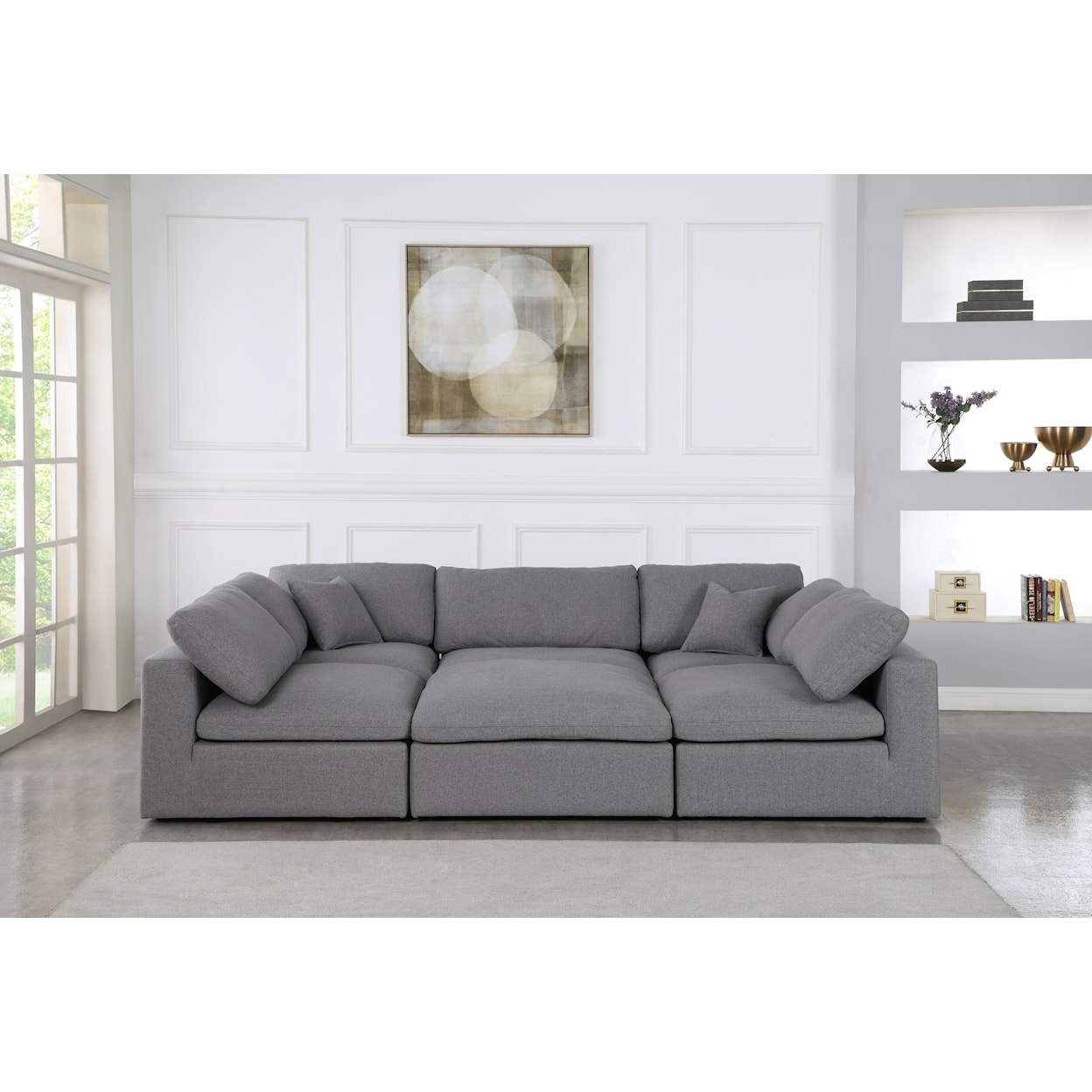 Meridian Furniture Serene Deluxe Comfort Modular Sectional