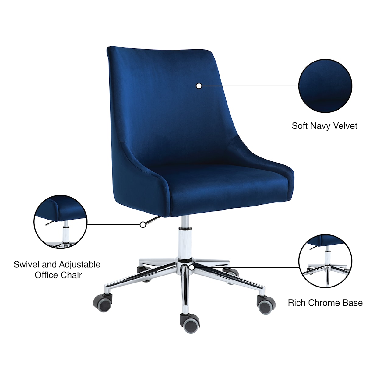 Meridian Furniture Karina Office Chair